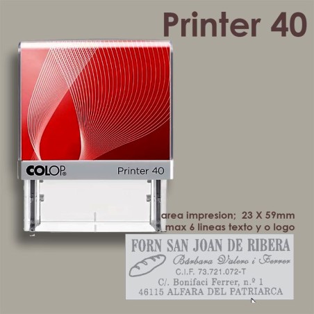 Sello automático Printer 40 Sello automático Printer 40