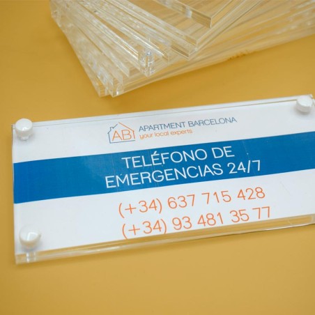 Placa Impresa Metacrilato