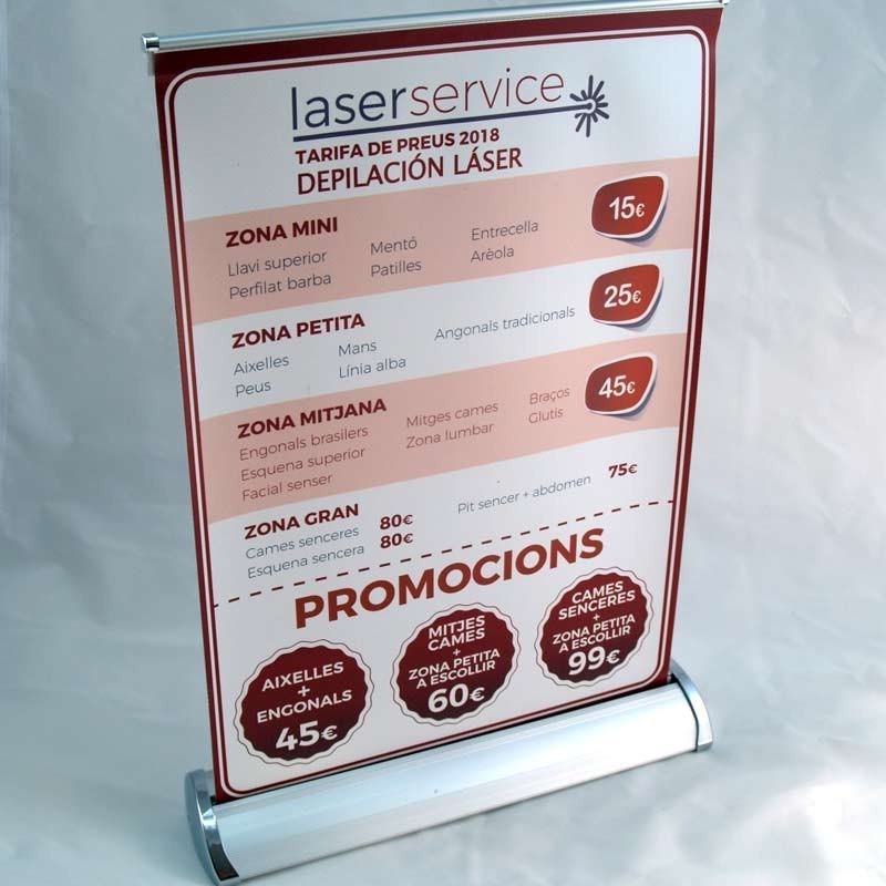 Mini cartel A3 lona