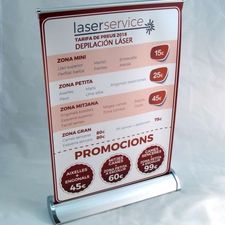 Mini cartel A3 lona