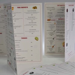 Carta Menu Restaurante A3