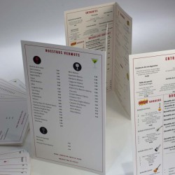 Carta Menu Restaurante A3