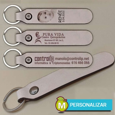 copy of Llavero Cuero personalizable