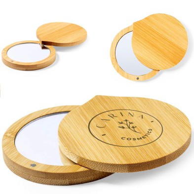 Espejo Bamboo grabado láser Espejo Bamboo grabado láser