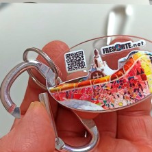 LLAVERO OVAL MOSQUETON  personalizado (3 U. min.)