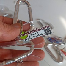 LLAVERO OVAL MOSQUETON  personalizado (3 U. min.)