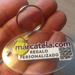 Llavero Oval Basic Personalizado | Marcatela