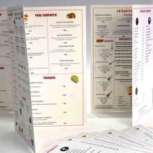 Carta Menu Restaurante A3 42x21