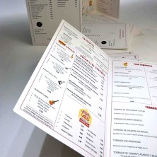 Carta Menu Restaurante A3