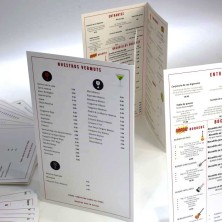 Carta Menu Restaurante A3 42x21