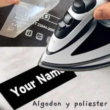 Etiqueta ropa termoadhesiva
