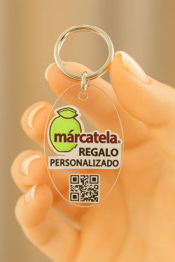 Llavero Oval Basic Personalizado | Marcatela
