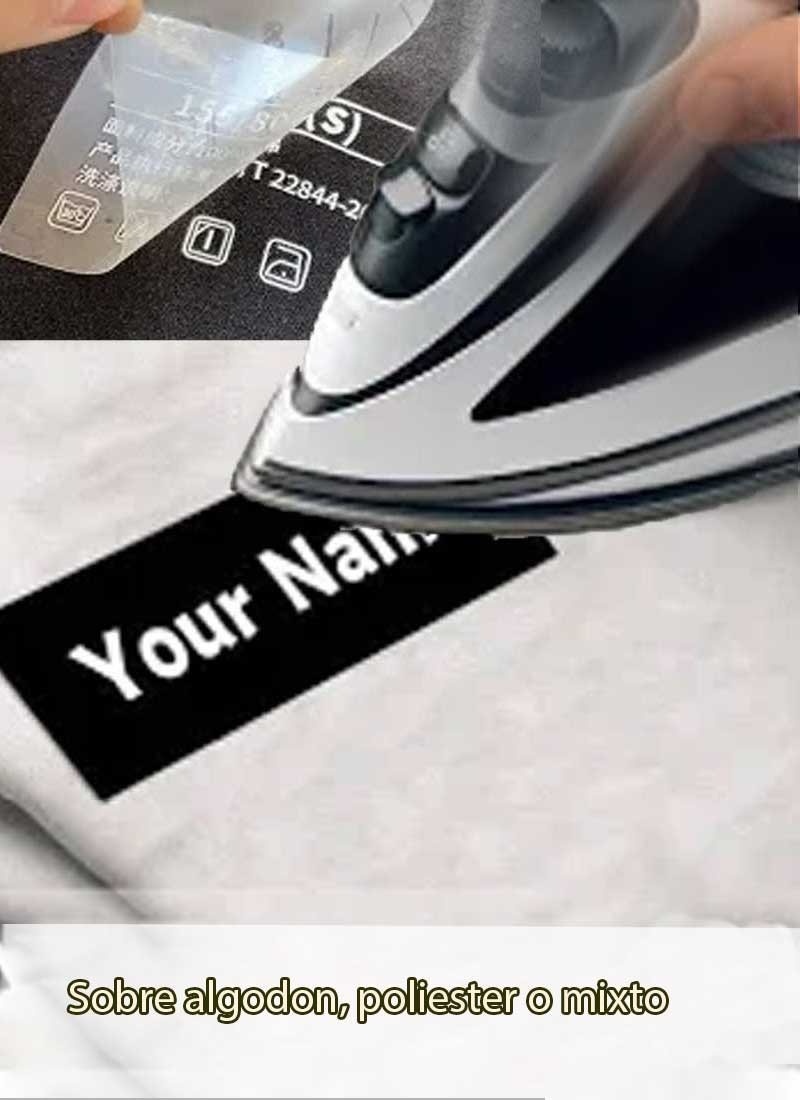 Etiqueta ropa termoadhesiva