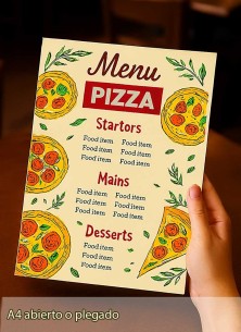 Carta Menu Restaurante A4 29x21