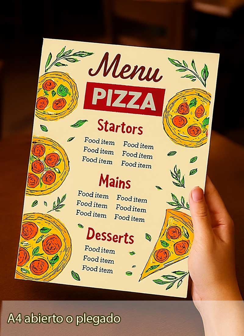 copy of Carta Menu Restaurante A3