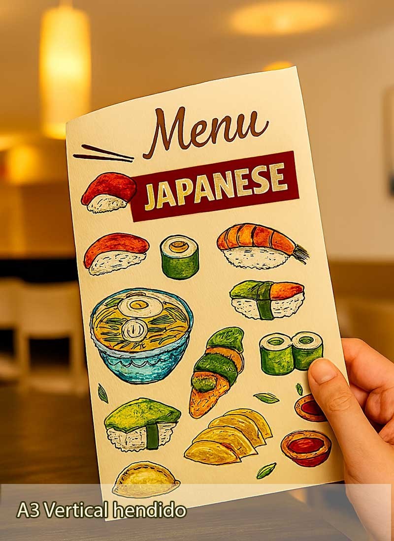 Carta Menu Restaurante A3 42x21