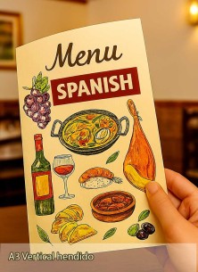 Carta Menu Restaurante A3 42x21
