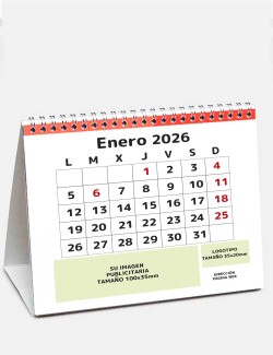 Calendario mesa espiral 21 x 9,5 cm